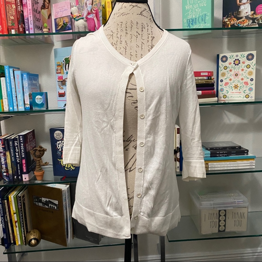Gap Cream Cardigan Medium